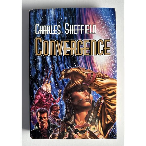 1997 "Convergence" Charles Scheffield, Baen Books-Science Fiction 1st HC DJ VG - Picture 1 of 11